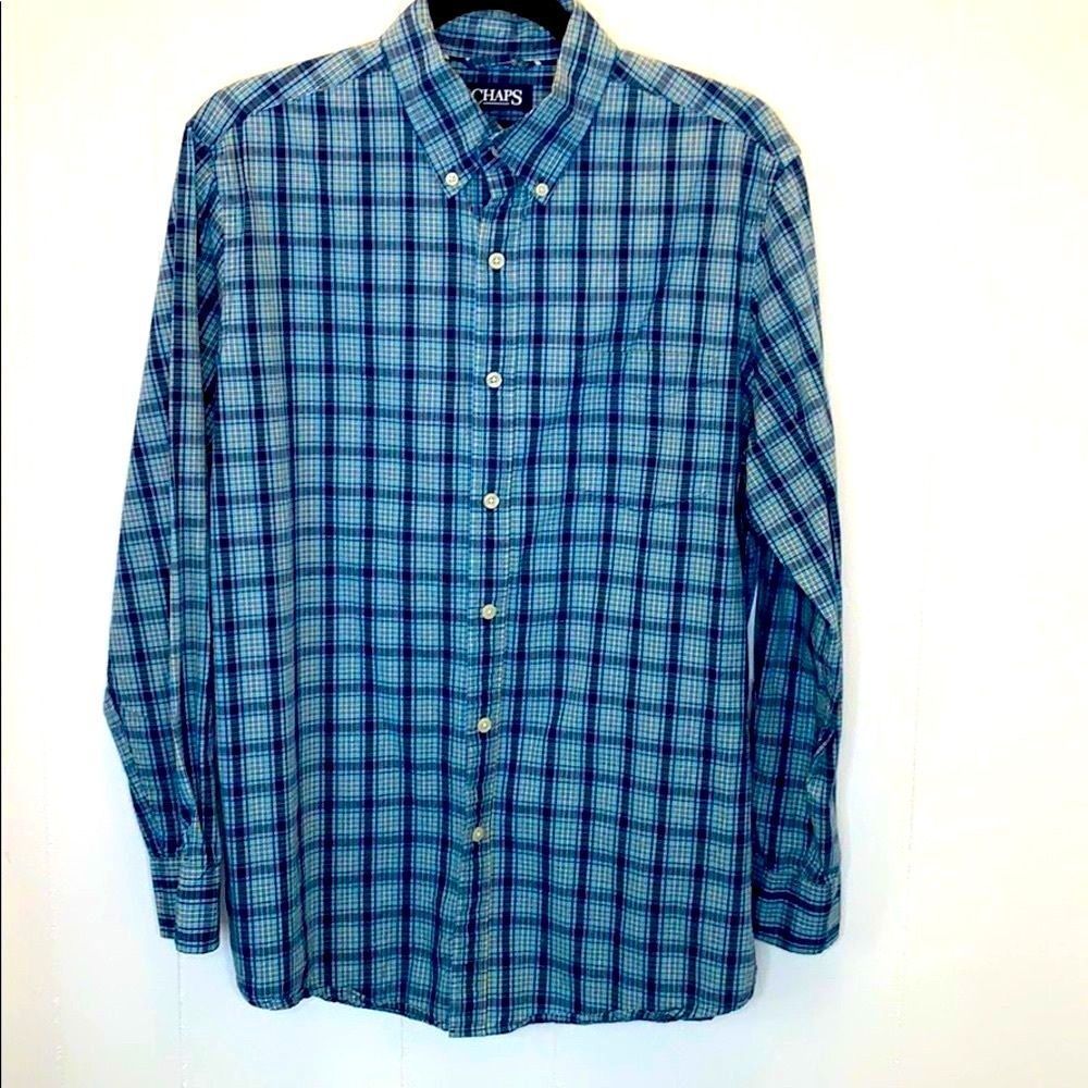 Chaps Blue Button Down Shirt